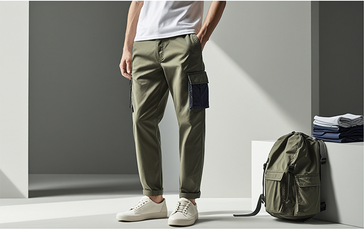 Jack and Jones Fashionable yet Comfortable Light Cargo Trousers